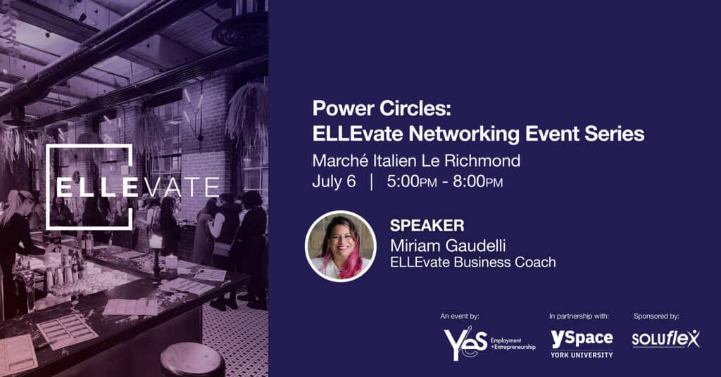 A group of diverse women entrepreneurs gather at the Power Circles: ELLEvate Networking Event. The image showcases an energetic and supportive environment where participants connect, collaborate, and share insights to empower each other's entrepreneurial journeys. Through this event, women entrepreneurs aim to forge meaningful connections, gain valuable knowledge, and strive for success in their businesses.