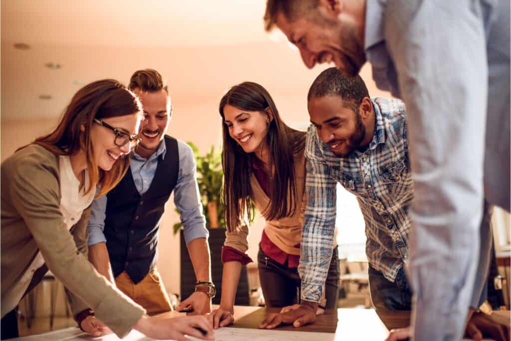 group of job seekers learning job search techniques